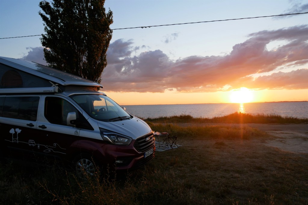 Van coucher de soleil