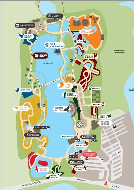 plan parc des oiseaux