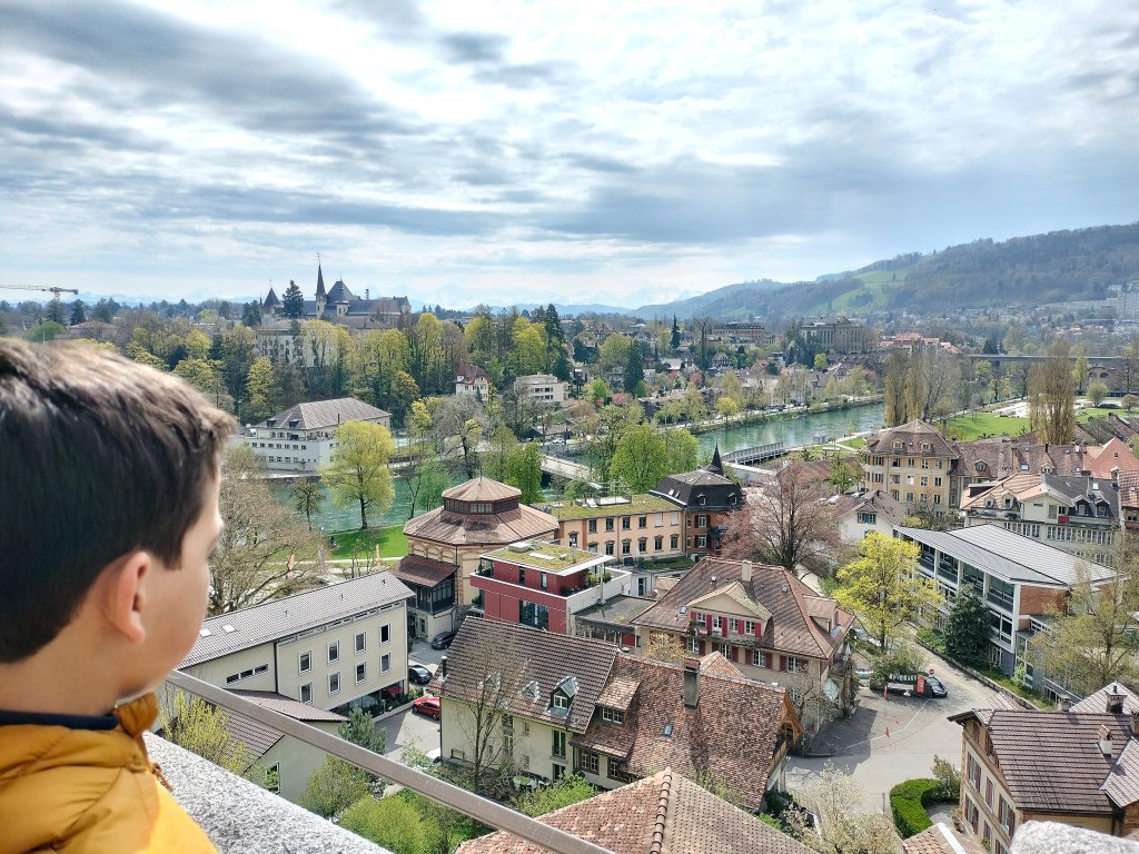 Vue depuis la terrasse du Palais Fédéral Berne