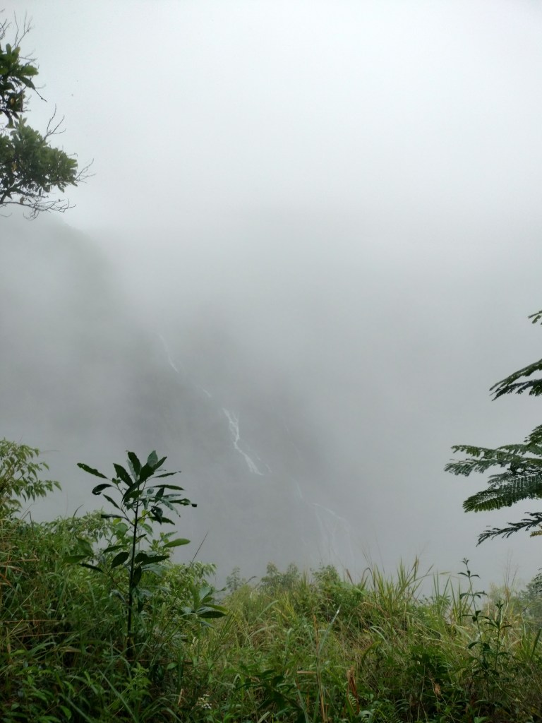 Chutes Barrons falls dans le brouillard