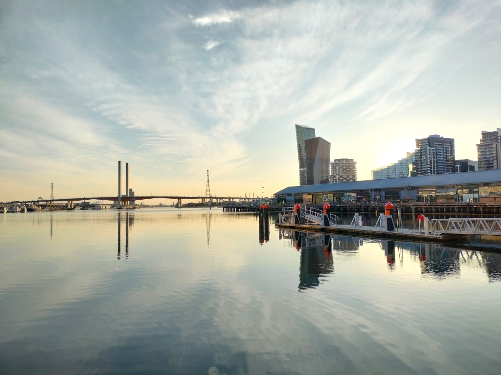 Coucher de soleil Docklands Melbourne