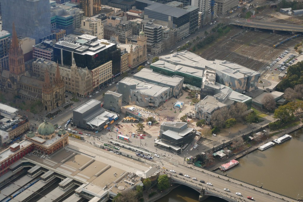Federation Square vu d'en haut