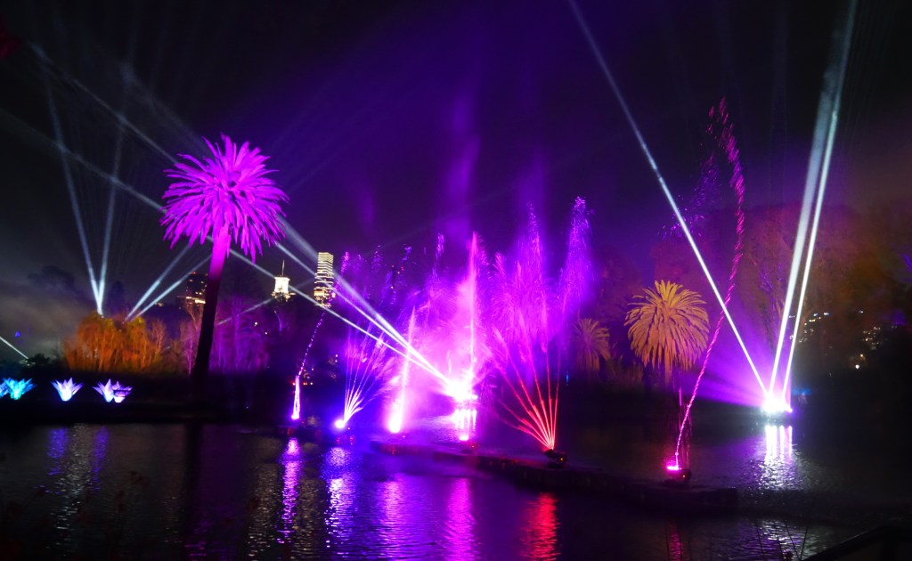 Lightscape jardin botanique Melbourne