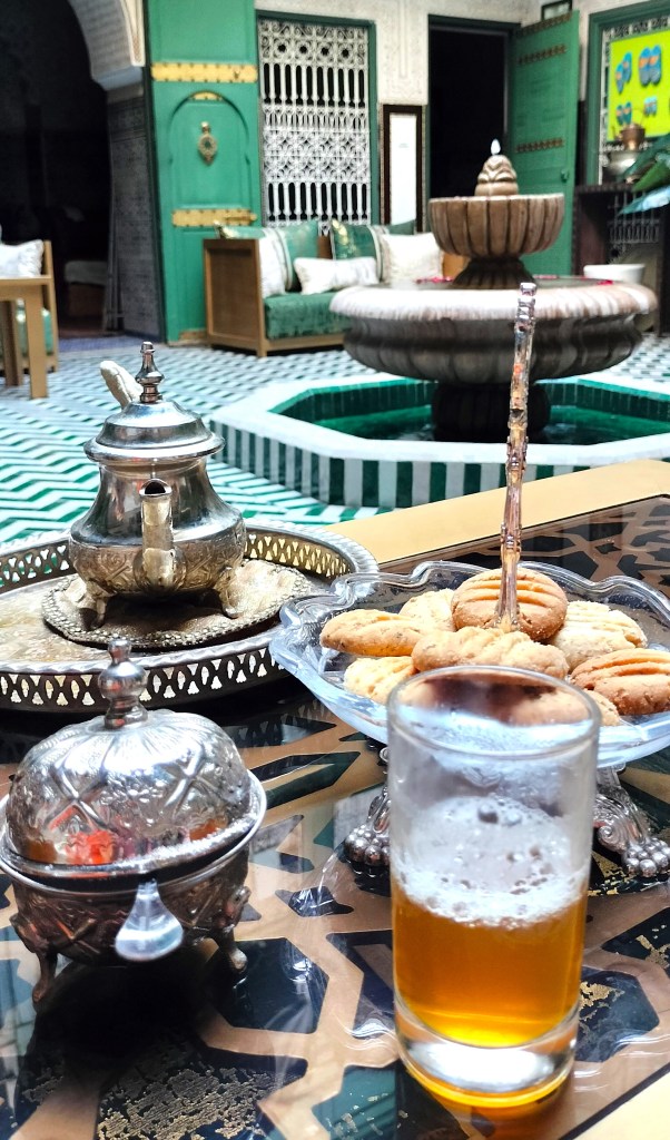 Thé à la menthe riad Les Oliviers Marrakech
