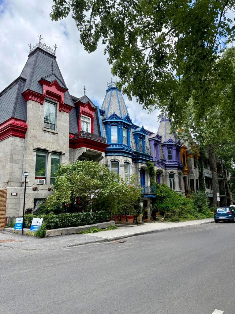 Maisons dans le quartier du Plateau du Mont-Royal à Montréal