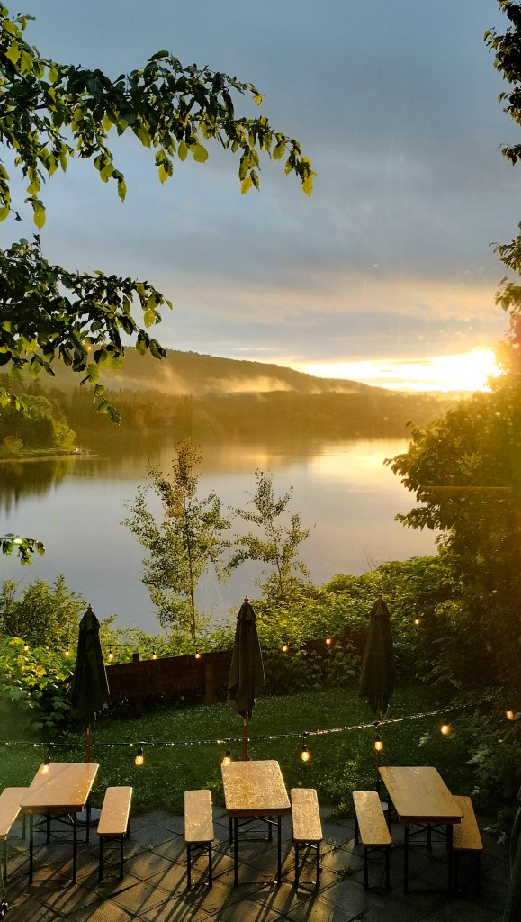 Vue depuis l'Auberge de Saint-Mathieu Mauricie Québec
