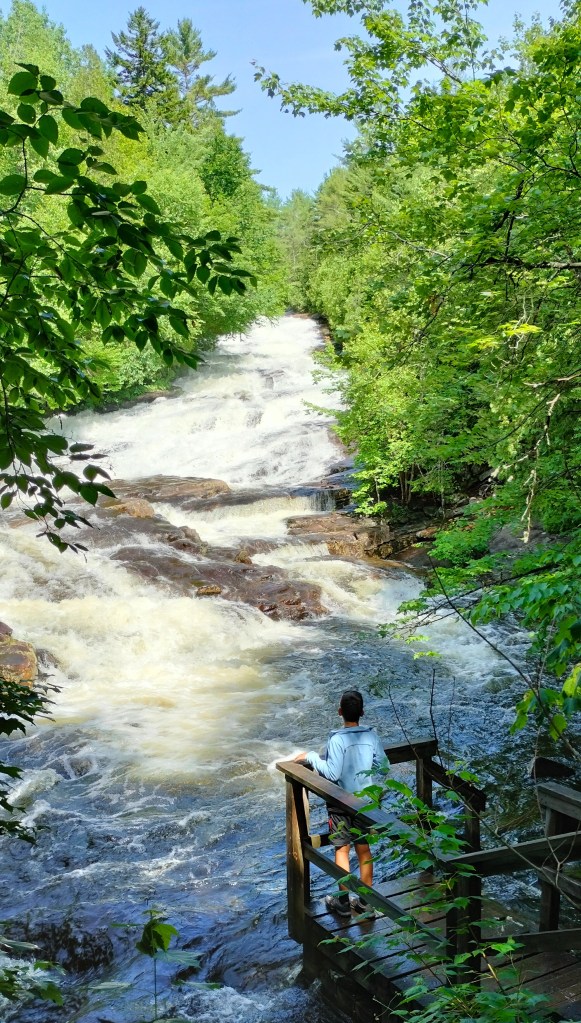 randonnée des cascades parc de la Mauricie Québec