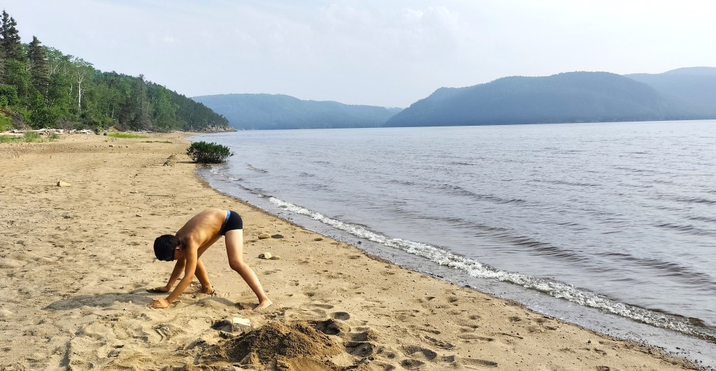 Plage baie Sainte-Marguerite fjord du Saguenay Québec
