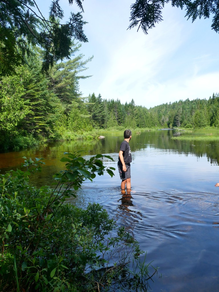 Rivière randonnée des cascades parc de la Mauricie Québec