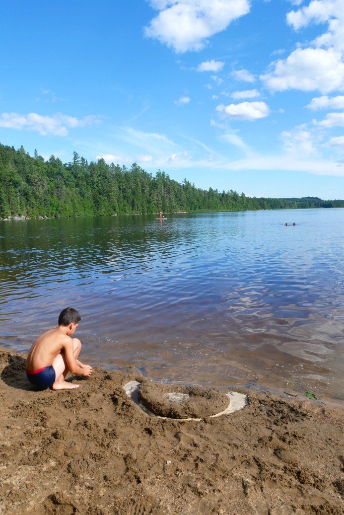 Plage lac Edouard parc de la Mauricie Québec