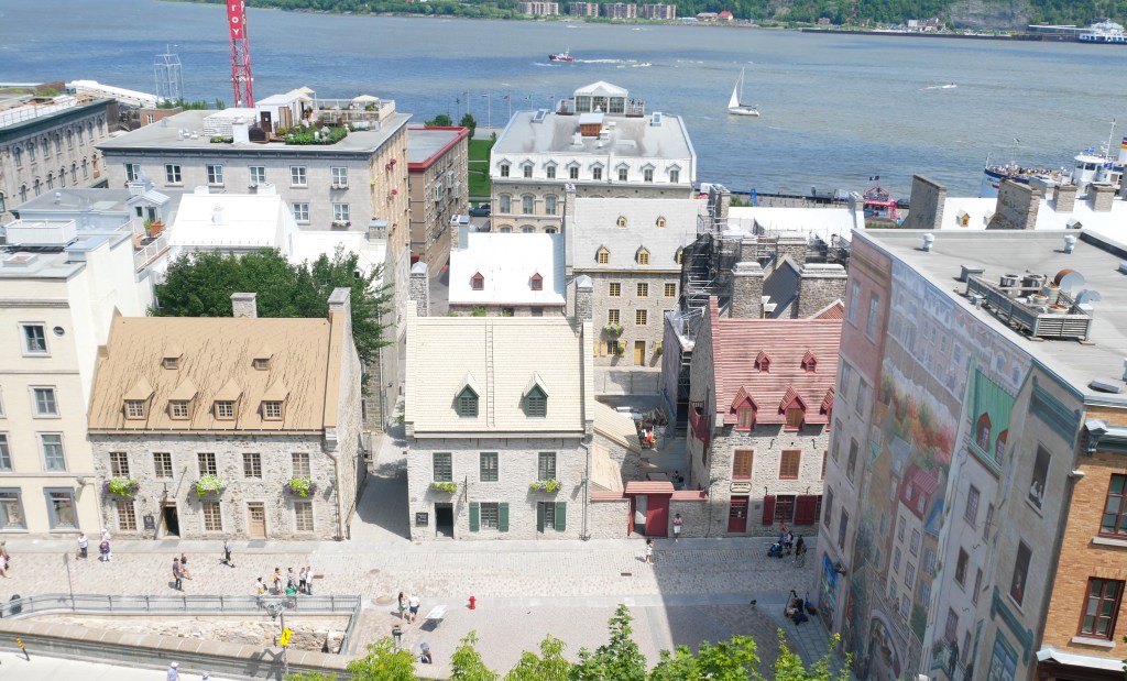 Quartier Petit-Champlain Québec vu d'en haut